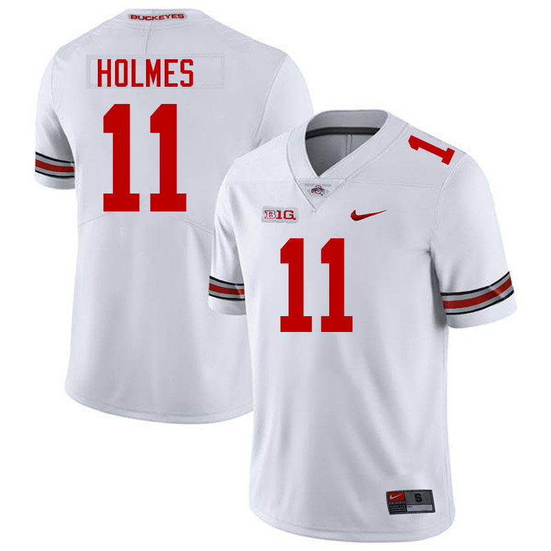 #11 Jalyn Holmes Ohio State Buckeyes Jerseys Football Stitched-White